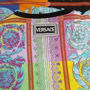 Versace mens Barocco Mosaic  Floral print G shirt